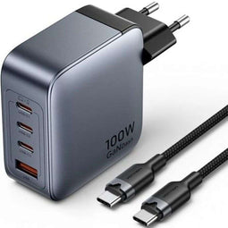 Vention TZ-FETH0-EU - Oplader - 100 W - 3 USB-C poorten en 1 USB-poort
