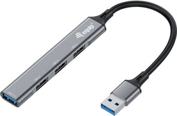 Equip 128960 - USB Hub - 3x USB 2.0 type-A 1x USB 3.2 Gen 1 - Grijs