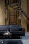 BePureHome Rodeo Bank 2-Zits - Recycle Leer - Zwart - 85x190x86