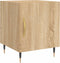 vidaXL - Nachtkastje - 40x40x50 - cm - bewerkt - hout - sonoma - eikenkleurig
