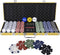 Texas' Finest Golden Pokerset - 500 Pokerchips - Casino Speelkaarten - Inclusief E-Book