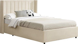 Savona Gestoffeerd Bed - 200 x 120 cm - Bedlade - Beige