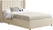 Savona Gestoffeerd Bed - 200 x 120 cm - Bedlade - Beige