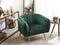 LACONIA - Fauteuil - Groen - Fluweel