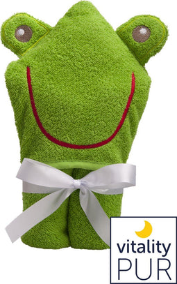 Vitality Pur - Baby Badcape - 100% Katoen - Groen