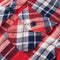 vidaXL-Kinderoverhemd-geruit-140-rood-en-marineblauw