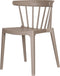 WOOOD Bliss - Eetkamerstoel - Kunststof - Taupe - 75x52x53 cm (2 stuks)