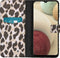 iMoshion Hoesje Geschikt voor Samsung Galaxy A12 Hoesje Met Pasjeshouder - iMoshion Design Softcase Bookcase - Goud / Zwart / Golden Leopard