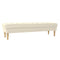 Kruk Home ESPRIT - Kruk - Polyester en Hout - Crème