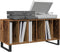 vidaXL - Recordkast - Artisan - Eiken - 100x38x48 - cm - Bewerkt - Hout