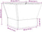 vidaXL - Vuurkorf - Vierkant - Zwart - 40x40x30 - cm - Staal