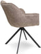 Liviza Stoel Terme Bruin - Polyester - Rond Bruin - 81 cm , 645 cm , 64 cm