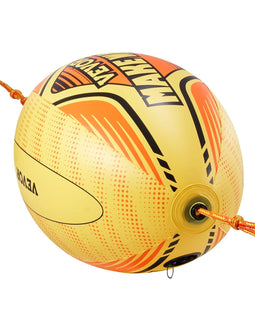 Booster Ball voor Funbanden - Geel - 101 x 65 x 65 cm - Inclusief Treklijn