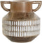 Vaas Home ESPRIT Wit Bruin Mangohout Koloniaal 18 x 18 x 19 cm