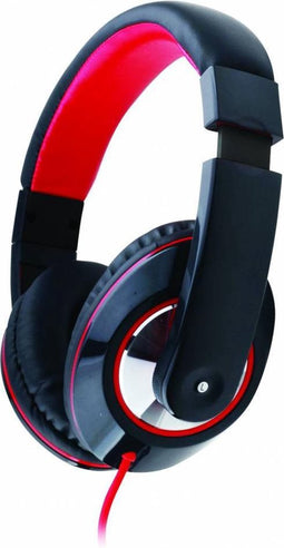 Gembird MHS-BOS - Over-Ear hoofdtelefoon - Ruisonderdrukking - Rood Zwart