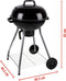 BBQ Collection Kogelbarbecue - Houtskool BBQ met Deksel Ø 45 cm - Zwart