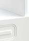 vidaXL - Ovenkast - Kalmar - bewerkt - hout - wit