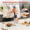 AoraKitchen Staafmixer Set - 6 Delig - 1000W - 15 Snelheden - Turbo - Zilver/zwart