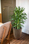 Capi Europe - Vaas elegant laag Groove NL - 34x46 - Antraciet - Opening Ø27 - Bloempot voor binnen en buiten - Levenslang garantie - Breukbestendig - 100% Recyclebaar - CO2 Neutraal geproduceerd - KGVZ782