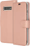 Accezz Hoesje Geschikt voor Samsung Galaxy S10 Hoesje Met Pasjeshouder - Accezz Wallet Softcase Bookcase - Roze