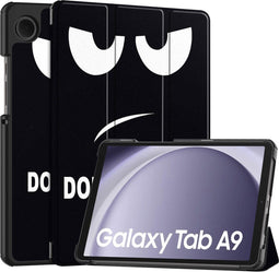 imoshion Tablet Hoes - Geschikt voor Samsung Galaxy Tab A9 8.7 inch - Design Trifold Bookcase - Don't touch