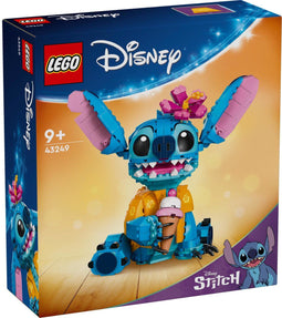LEGO Disney Stitch - 43249 - Bouwset met beweegbare oren en ijshoorntje - Ca. 20 cm hoog