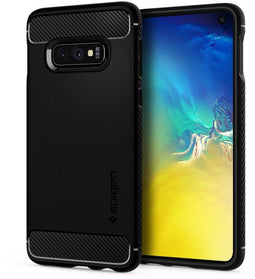 Spigen Rugged Armor - Soft case - Krasbestendig Schokbestendig - Zwart