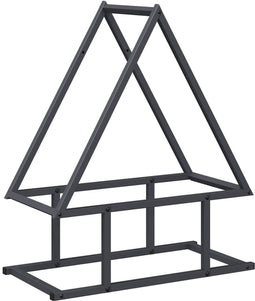 vidaXL - Brandhoutrek - 50x25x60 - cm - koudgewalst - staal - antracietkleurig