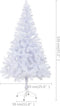 vidaXL - Kunstkerstboom - met - standaard - 230 - takken - 120 - cm