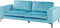 VADSTENA - Driezitsbank - Lichtblauw - Fluweel