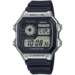 Casio Casio Collection AE-1200WH-1CVEF Horloge - Kunststof - Zwart - Ø 40 mm