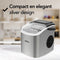 Aviro IJsblokjesmachine - 1,3L - 12KG / 24U - Zelfreinigend - Zilver