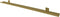 Duraline Foto Plank Ongepolijst Messing 118x5x9cm