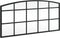 vidaXL - Wandspiegel - boog - 60x30 - cm - ijzer - zwart