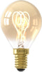 Calex Spiraal Filament LED Lamp - E14 - P45 Lichtbron Goud - 3.5W - Dimbaar