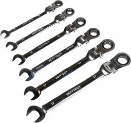 Hofftech Steek- en ringratel met draaibare kop - 8 mm tot 17 mm