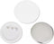 vidaXL - 500 st - Buttononderdelen - 58 mm - Zilver (500 st)