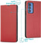 iMoshion Hoesje Geschikt voor Motorola Edge 20 Pro Hoesje Met Pasjeshouder - iMoshion Slim Folio Bookcase - Rood