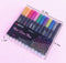 Nieuwe set 12-DELIG Dubbele Lijn Pen Metallic Kleur Magic Overzicht Marker Pen Glitter Voor Tekening Schilderen Doodling Kunst School Supplies