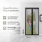 O'DADDY® Deurgordijn Deluxe FIBER - Magnetisch Vliegengordijn - Zelfsluitend - Zwart 92x230 cm