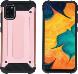 iMoshion Hoesje Geschikt voor Samsung Galaxy A31 Hoesje - iMoshion Rugged Xtreme Backcover - Rosé