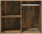 vidaXL - Kledingkast - 80x40x65 - cm - bewerkt - hout - gerookt - eikenkleurig