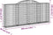 vidaXL - Schanskorven - 6 - st - gewelfd - 300x30x120/140 - cm - ijzer