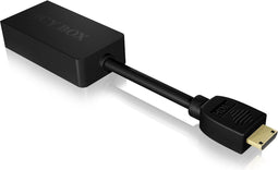 Icy Box - USB 2.0 naar 3.5 mm stereo jack adapter - Male/Female