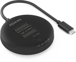 AISENS ASDS-2M2N05-BK - Basis oplader - USB 3.2 - Zwart