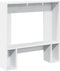 vidaXL - Haardombouw - 81x18x82 - cm - bewerkt - hout - wit