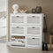SoBuy FSR145-W - Schoenenkast - 6 Kleppen - Wit