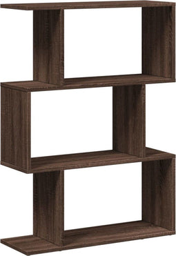 vidaXL - Kamerscherm - / - boekenkast - 3-laags - 70x24x97 - cm - hout - bruin - eiken