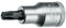 Gedore 6192720 - 4-kant TORX® sleutel T20 - Verchroomd - 55 mm lengte