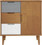 vidaXL - Dressoir - MOLDE - 76,5x40x80 - cm - massief - grenenhout - bruin